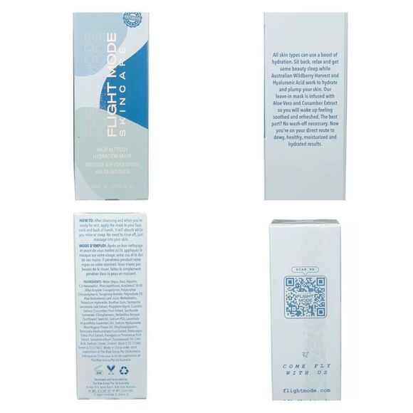 Flight Mode Skincare High Altitude Hydration Mask Full-Size 1.69oz NIB &… - Picture 2 of 2